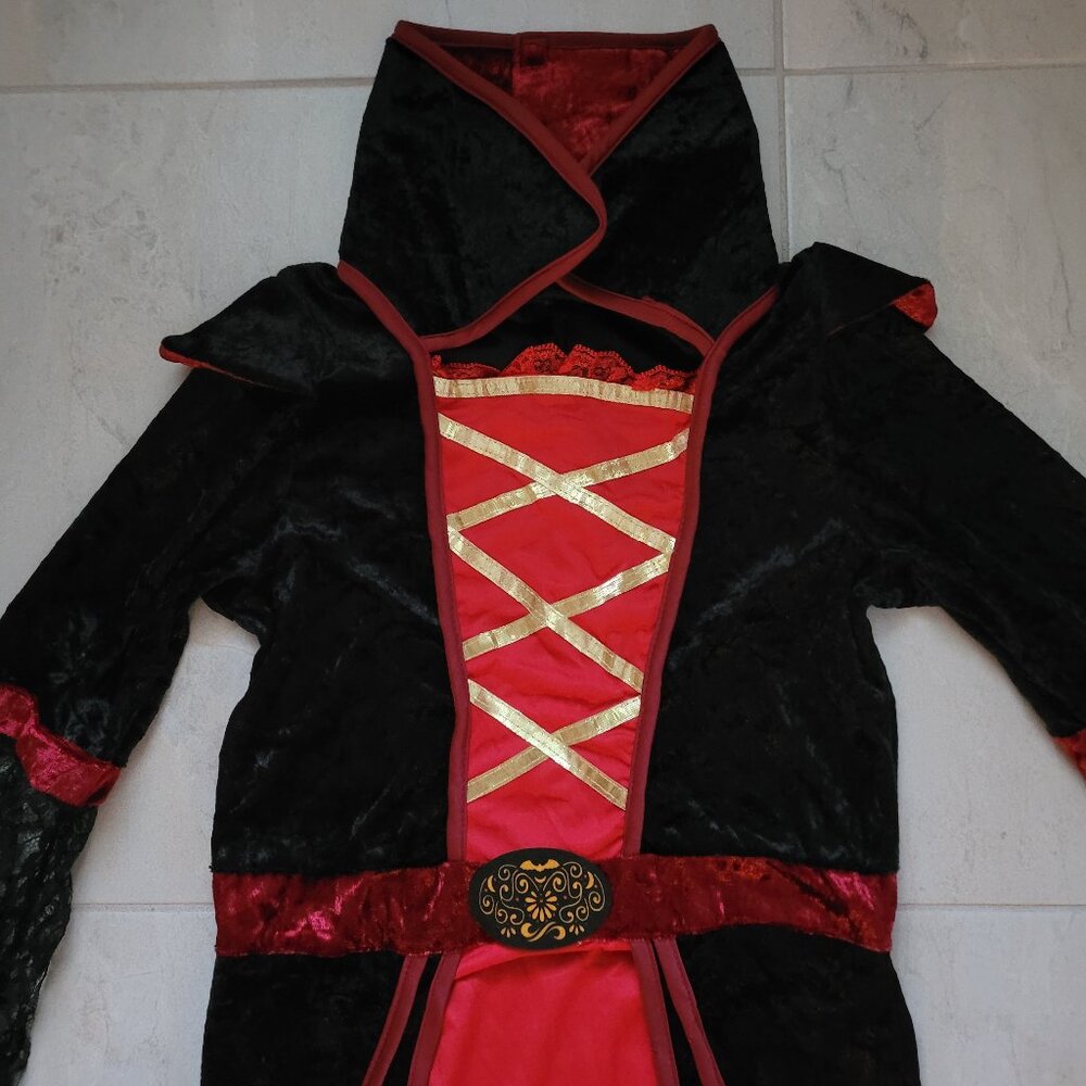 Spooktacular Creations Girls Vampire Costume Size Large 10/12 - Picture 7 of 9